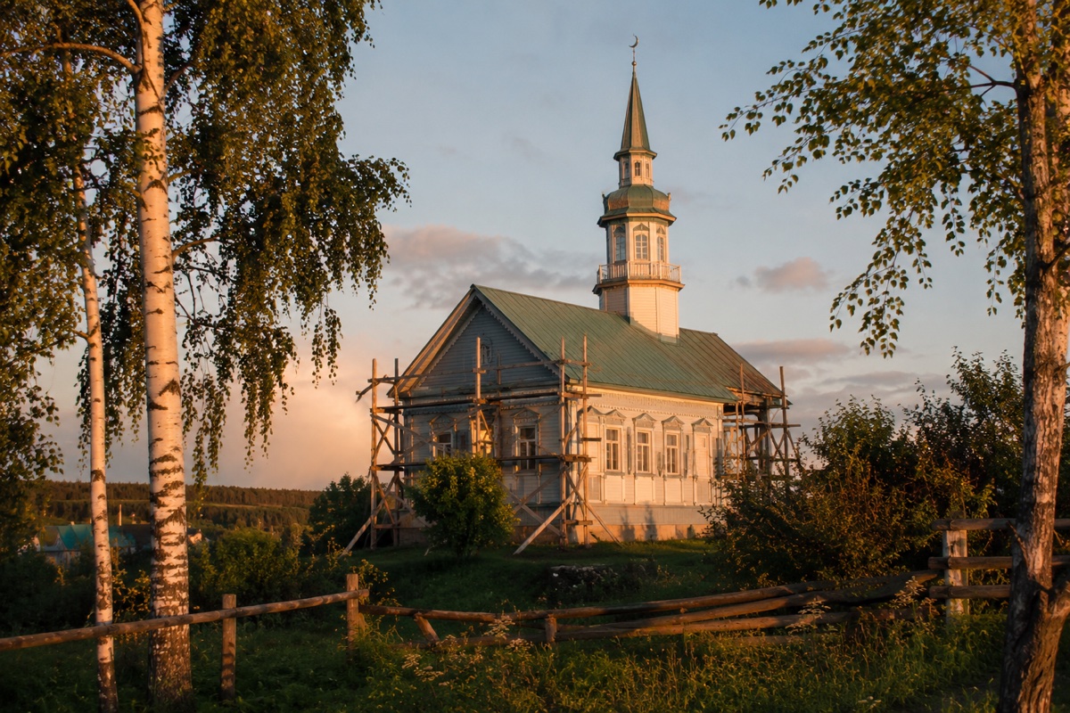 Ремонт сельской мечети